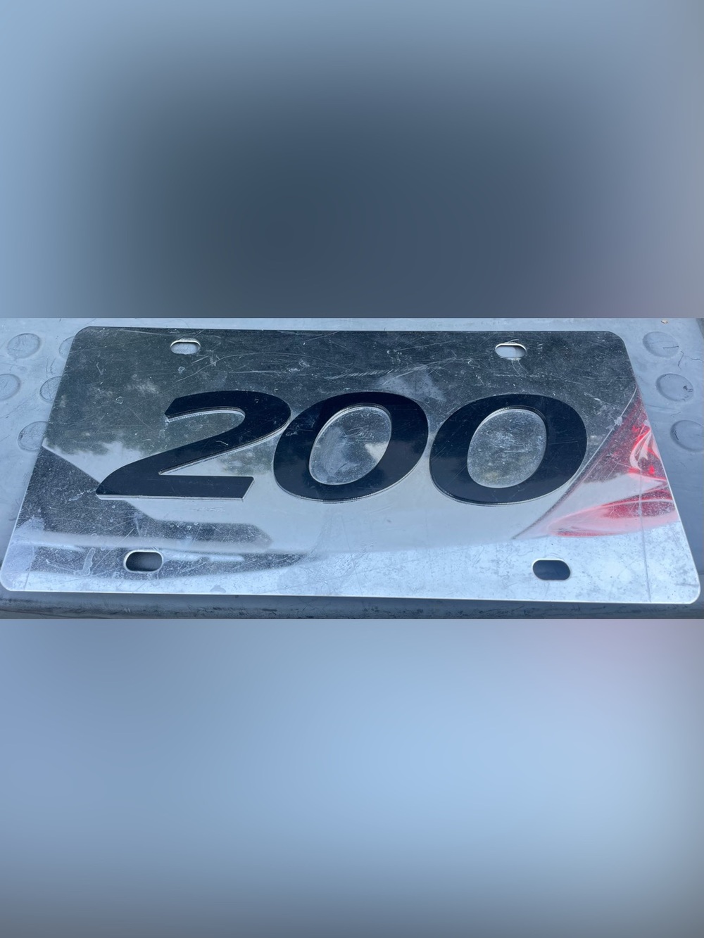 MOPAR Official Licensed Plate Chrome Emblem Decal ‘200’
